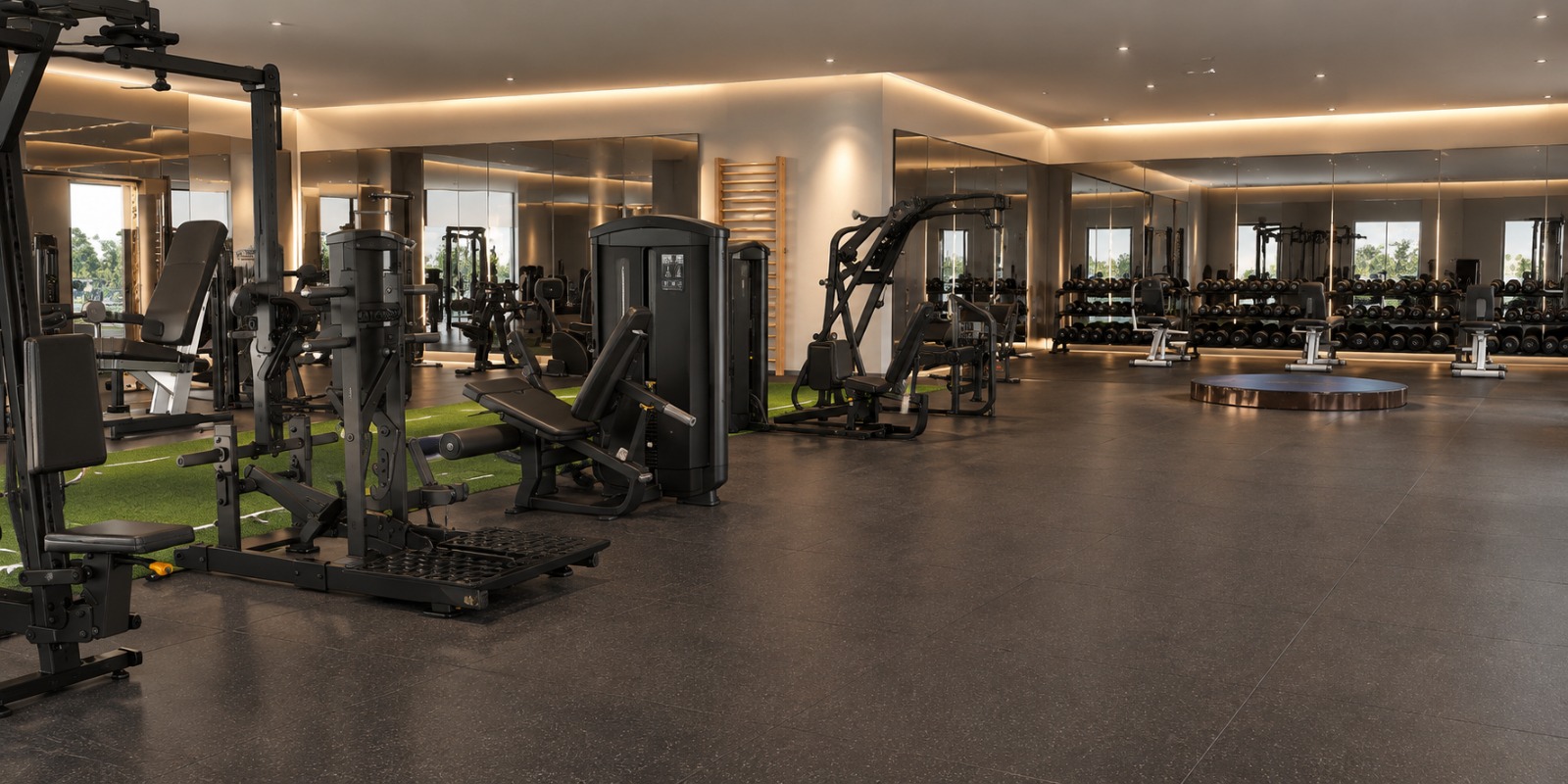 Main training floor at FitFlix Kompally